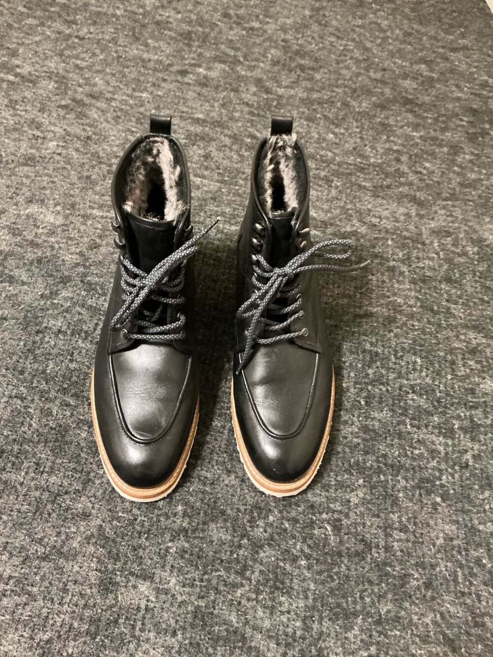 Vintage Foundry Co. Men's Jimara Faux Fur Lined Leather Boots, Style V1162